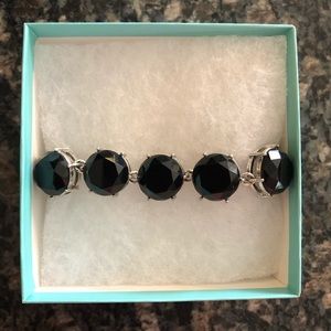 jBloom Jet Antique Silver Cleopatra Bracelet